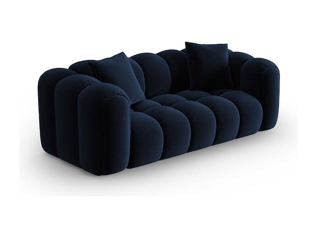 2-zitsbank in koningsblauw fluweel van christian lacroix - afbeelding 1 van  6