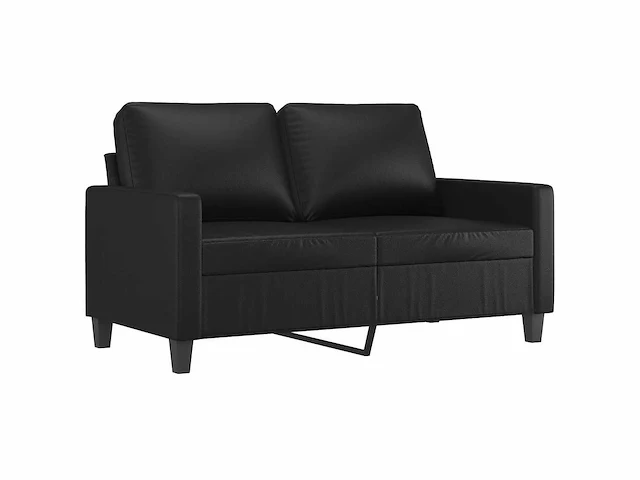 2-zitsbank zwart 120 cm - kunstleer - afbeelding 3 van  9