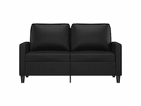 2-zitsbank zwart 120 cm - kunstleer - afbeelding 4 van  9