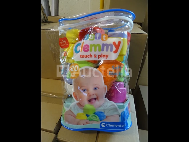 20 baby stapelblokken - 6-36 maanden clementoni soft clemmy - afbeelding 1 van  4