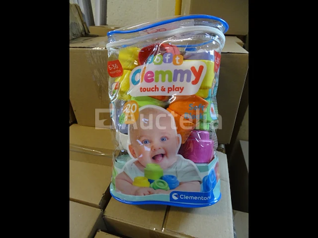 20 baby stapelblokken - 6-36 maanden clementoni soft clemmy - afbeelding 2 van  4