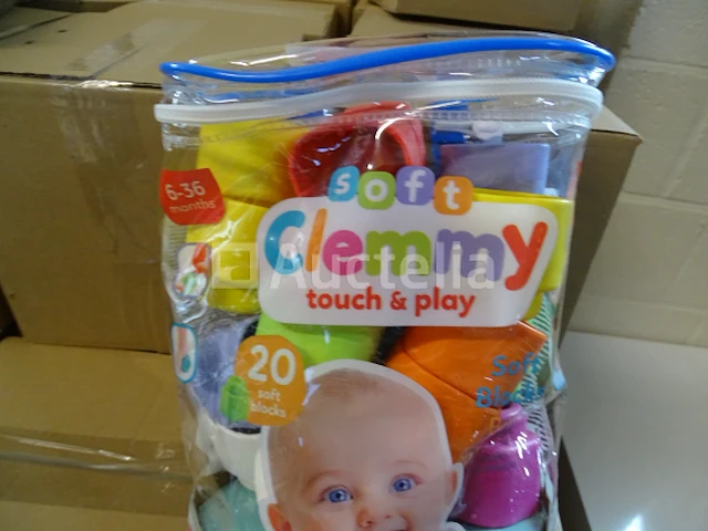 20 baby stapelblokken - 6-36 maanden clementoni soft clemmy - afbeelding 3 van  4