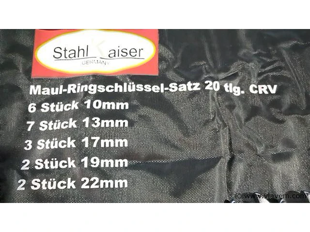 20-delige steek ringsleutelset - afbeelding 3 van  6
