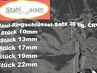 20-delige steek ringsleutelset - afbeelding 3 van  6