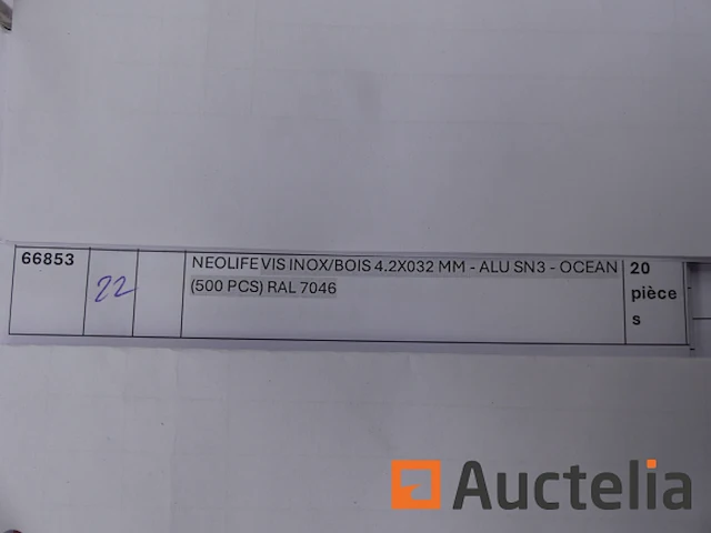 20 dozen met 500 neolife ocean rvs / houtschroeven ral7046 - afbeelding 2 van  2