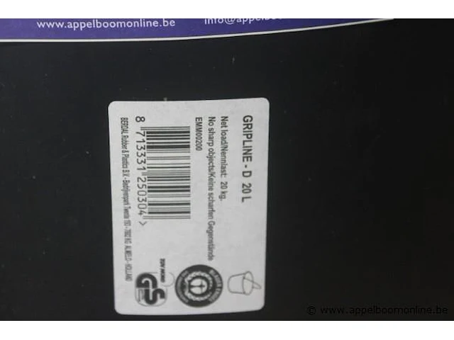 20 emmers cap 20l gripline - afbeelding 2 van  2