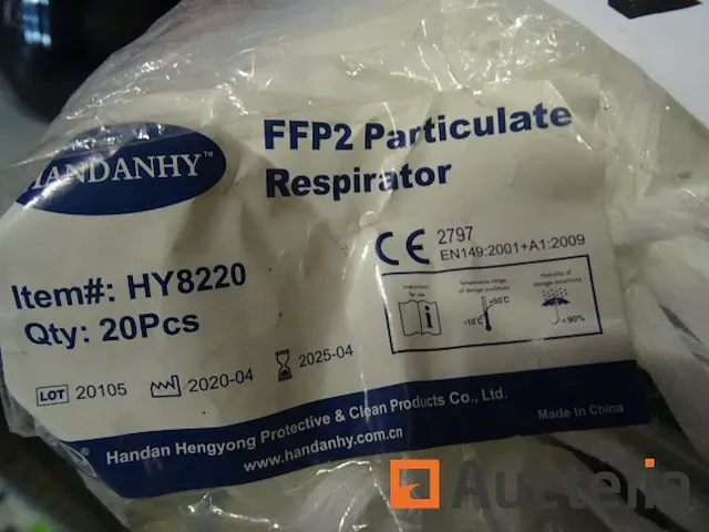 20 ffp2 maskers handanhy hy8220 - afbeelding 1 van  3
