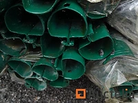 20 geplastificeerde universele mast diameter 48 mm lengte 2,00 m ral 6005 - afbeelding 2 van  3