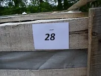 20 granieten platen gebrand en geborsteld met lijnen, 1 zijde afgewerkt grijs 220x30x3 (13,20m2) - afbeelding 2 van  7