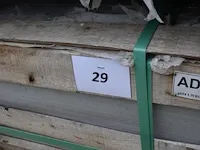 20 granieten platen gebrand en geborsteld met lijnen, 1 zijde afgewerkt grijs 220x30x3 (13,20m2) - afbeelding 2 van  7