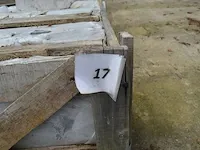 20 granieten platen gebrand en geborsteld met lijnen, 1 zijde afgewerkt grijs 220x45x3 (19,80m2) - afbeelding 2 van  6