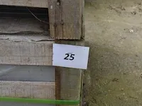20 granieten platen gebrand en geborsteld met lijnen, 2 zijden afgewerkt grijs 220x30x3 (13,00m2) - afbeelding 2 van  7
