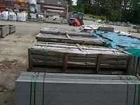 20 granieten platen gebrand en geborsteld met lijnen, 2 zijden afgewerkt grijs 220x30x3 (13,00m2) - afbeelding 7 van  7