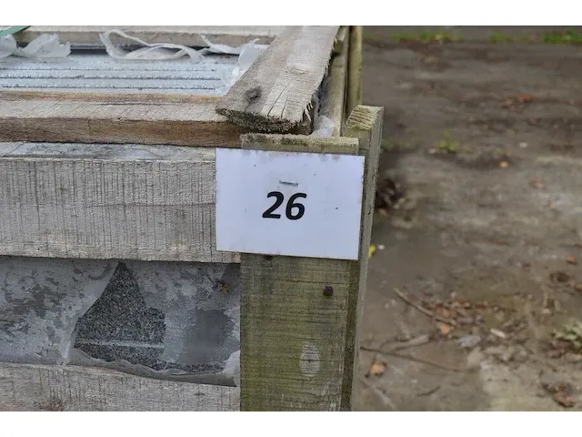 20 granieten platen gebrand en geborsteld met lijnen, 2 zijden afgewerkt grijs 220x30x3 (13,20m2) - afbeelding 2 van  7