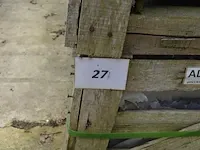 20 granieten platen gebrand en geborsteld met lijnen, 2 zijden afgewerkt grijs 220x30x3 (13,20m2) - afbeelding 2 van  7