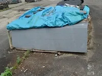 20 granieten platen gebrand en geborsteld met lijnen, 2 zijden afgewerkt grijs 220x60x3 (26,40m2) - afbeelding 1 van  7