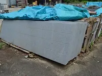 20 granieten platen gebrand en geborsteld met lijnen, 2 zijden afgewerkt grijs 220x60x3 (26,40m2) - afbeelding 4 van  7