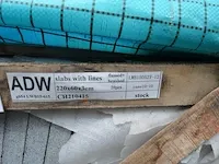 20 granieten platen gebrand en geborsteld met lijnen, 2 zijden afgewerkt grijs 220x60x3 (26,40m2) - afbeelding 7 van  7