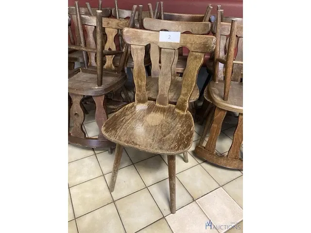 20 houten café stoelen - afbeelding 4 van  5