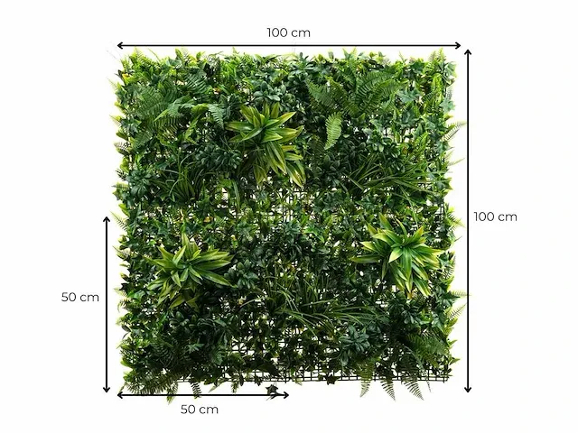 20 m² kunsthaag botanica - 100 x 100 cm - afbeelding 7 van  8