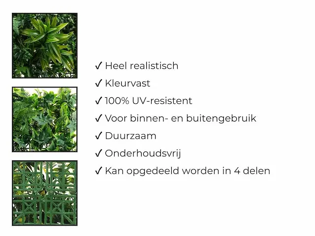20 m² kunsthaag botanica - 100 x 100 cm - afbeelding 8 van  8