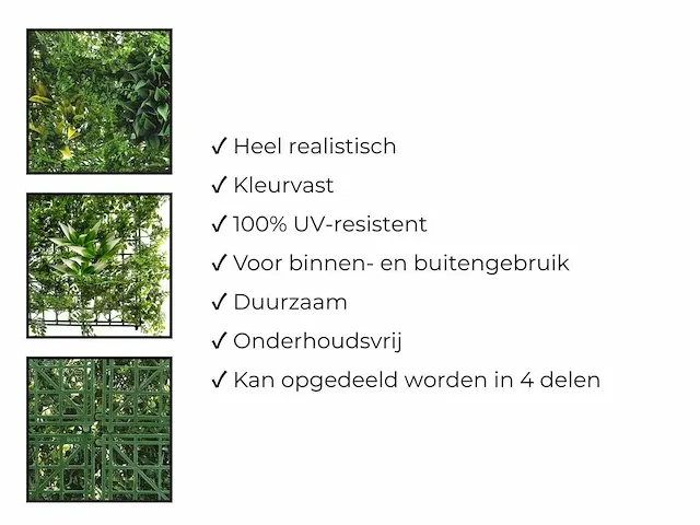 20 m² kunsthaag evergreen - 100 x 100 cm - afbeelding 8 van  8