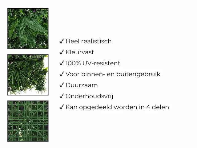 20 m² kunsthaag jungle - 100 x 100 cm - afbeelding 7 van  7