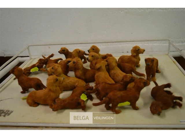 ±20 mini hondjes met echt haar - afbeelding 1 van  4