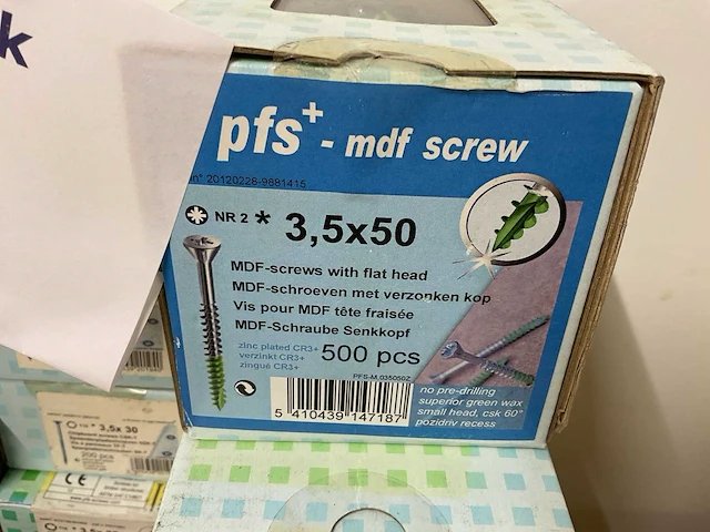 20 pluggen; mdf schroeven; spaanderplaatschroeven - afbeelding 2 van  9