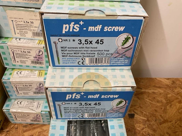 20 pluggen; mdf schroeven; spaanderplaatschroeven - afbeelding 3 van  9