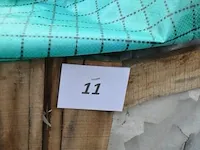 20 stuks grijs granieten platen voor tuinschermen en lage muurtjes gebrand en geborsteld met lijnen 2 zijden afgewerkt afm. 220x60x3 - afbeelding 2 van  5