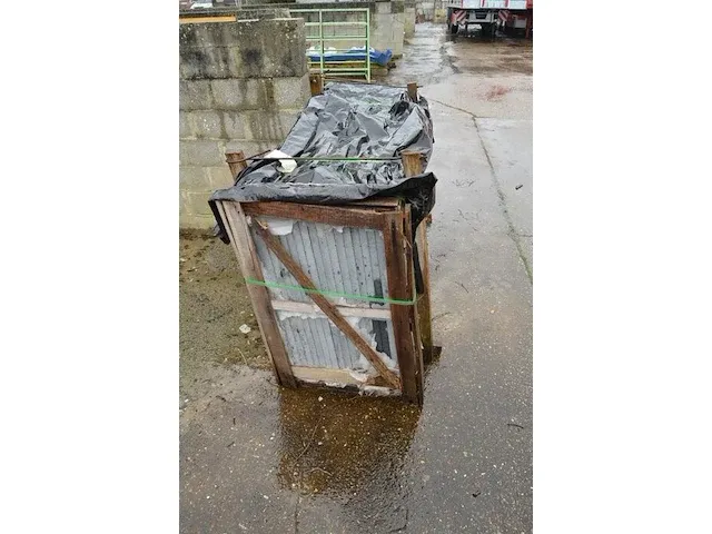 20 stuks grijs granieten platen voor tuinschermen en lage muurtjes gebrand en geborsteld met lijnen 1 zijde afgewerkt afm. 220x90x3 - afbeelding 5 van  5