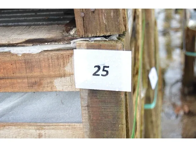 20 stuks grijs granieten platen voor tuinschermen en lage muurtjes gebrand en geborsteld met lijnen 2 zijden afgewerkt afm. 220x30x3 - afbeelding 2 van  5