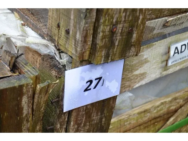 20 stuks grijs granieten platen voor tuinschermen en lage muurtjes gebrand en geborsteld met lijnen 2 zijden afgewerkt afm. 220x30x3 - afbeelding 2 van  5