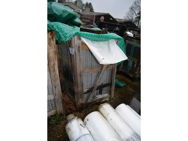 20 stuks grijs granieten platen voor tuinschermen en lage muurtjes gebrand en geborsteld met lijnen 2 zijde afgewerkt afm. 220x90x3 - afbeelding 3 van  5