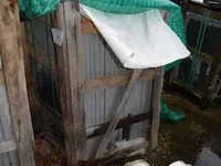 20 stuks grijs granieten platen voor tuinschermen en lage muurtjes gebrand en geborsteld met lijnen 2 zijde afgewerkt afm. 220x90x3 - afbeelding 3 van  5