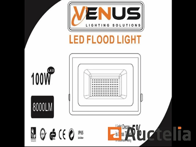 20 x 100w led breedstraler - 6500k koud wit - afbeelding 3 van  4