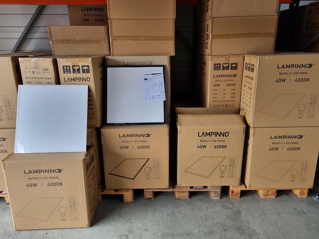 20 x 40w 4000k 60x60 smd led inbouw backlit panelen zwart frame - afbeelding 8 van  9