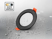 20 x 4.9w cct 3 kleur inbouwspot watredicht zwart - afbeelding 2 van  4