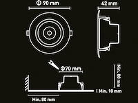 20 x 4.9w cct 3 kleur inbouwspot watredicht - afbeelding 4 van  4