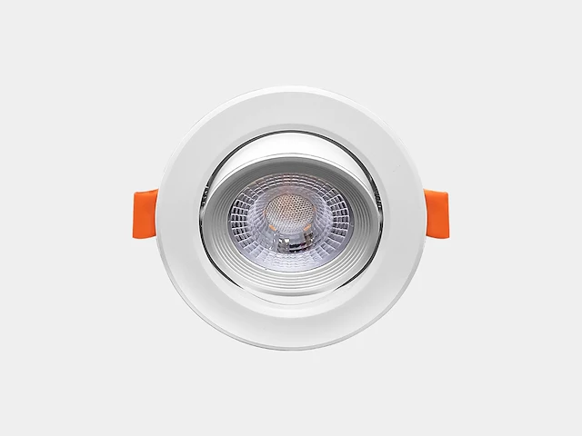 20 x 4.9w smd led inbouwspot 3000k mat wit met lens - afbeelding 2 van  4
