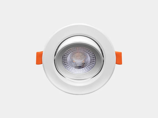 20 x 4.9w smd led inbouwspot 3000k mat wit met lens - afbeelding 2 van  4