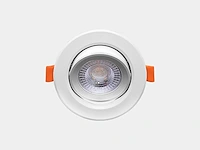 20 x 4.9w smd led inbouwspot 3000k mat wit met lens - afbeelding 2 van  4