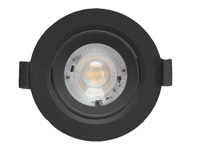 20 x 4.9w smd led inbouwspot 4000k zwart met lens - afbeelding 4 van  6
