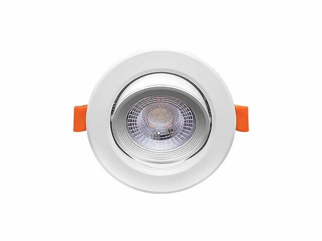 20 x 4.9w smd led inbouwspot 6000k mat wit met lens - afbeelding 1 van  5