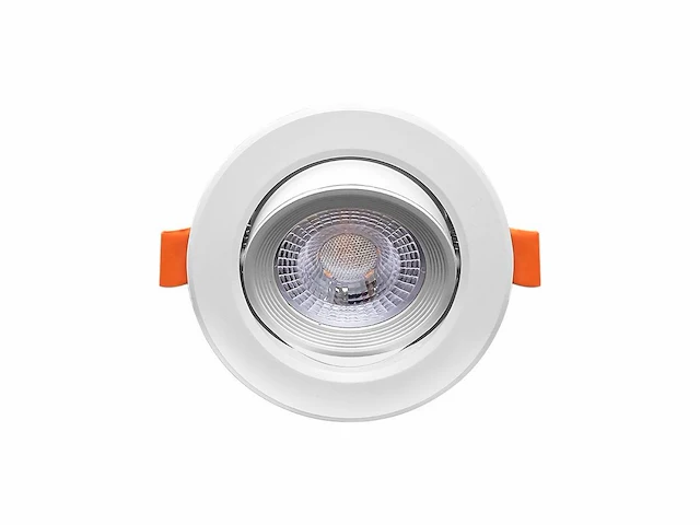 20 x 4.9w smd led inbouwspot 6000k mat wit met lens - afbeelding 1 van  5