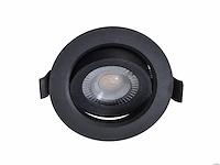 20 x 4.9w smd led inbouwspot 6000k zwart met lens - afbeelding 2 van  6