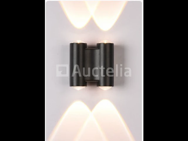 20 x bi-directionele led wandlamp – 4w – 3500k – ip54 – zwart – sw-47-2 - afbeelding 2 van  3