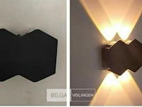 20 x bidirectionele led wandlamp – 4w – 3500k – ip54 – zwart – sw-51-2 - afbeelding 3 van  6
