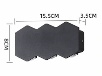 20 x bidirectionele led wandlamp – 6w – 3500k – ip54 – zwart – sw-51-3 - afbeelding 3 van  5